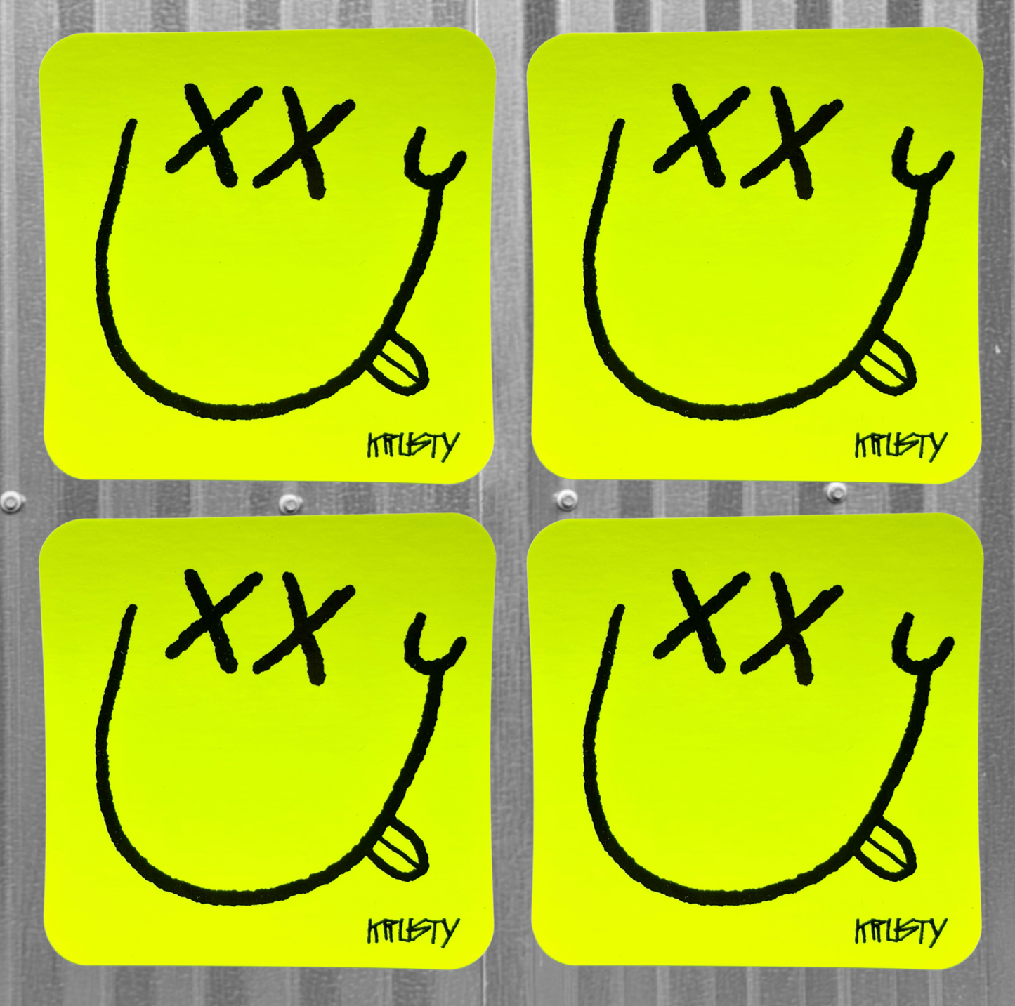 PARTY FACE GLO STICKER