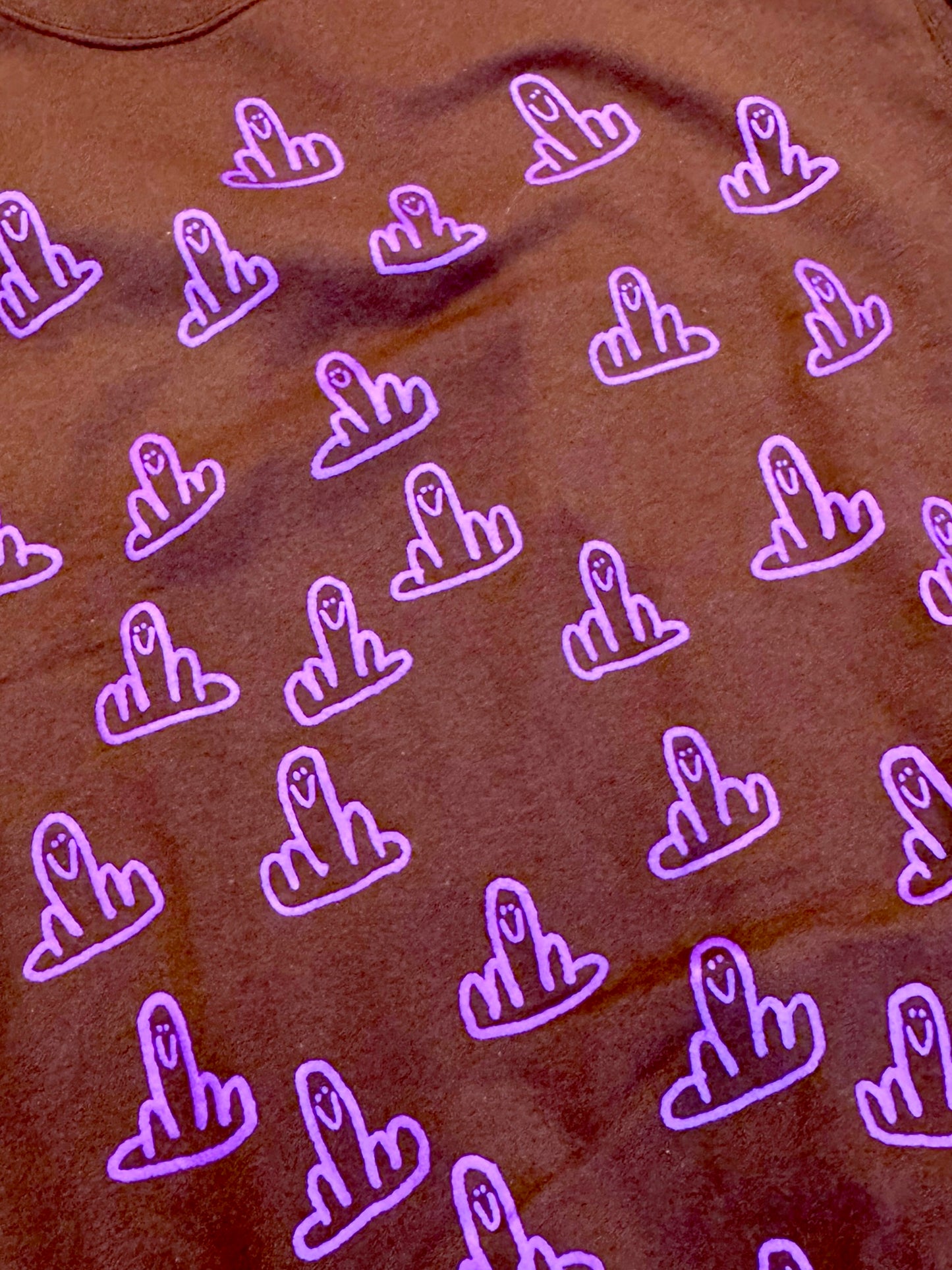 HAPPY FU CREWNECK CHOCOLATE
