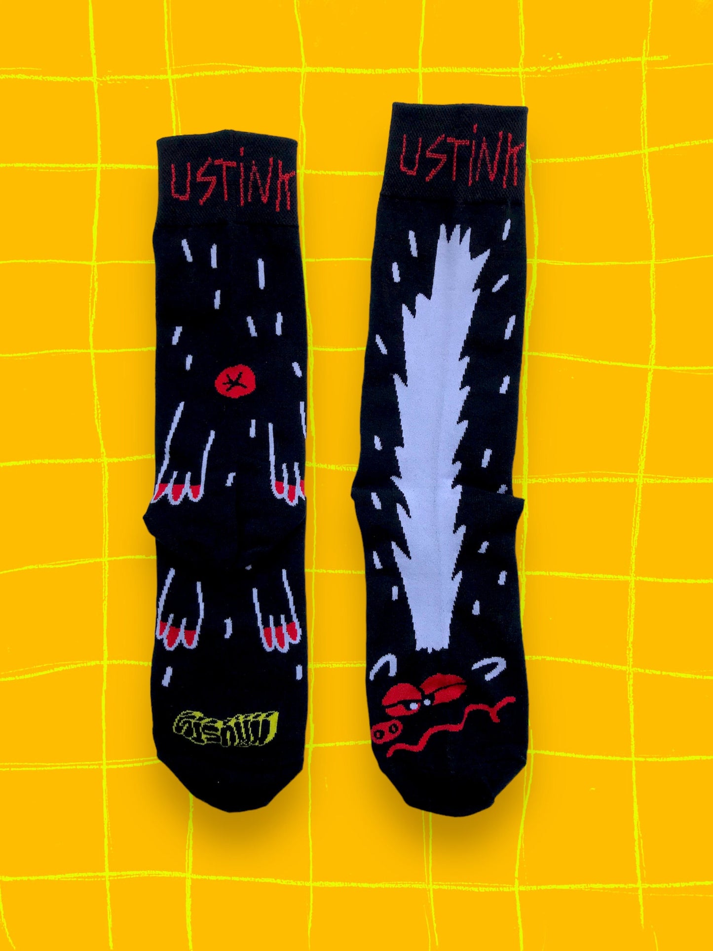 U STINK SKUNK SOCKS