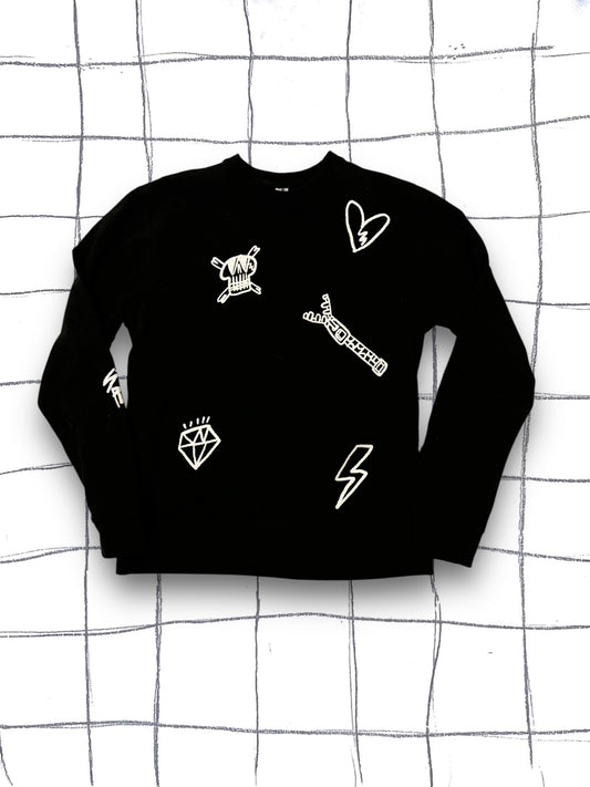 DOODLE CREWNECK SWEATSHIRT