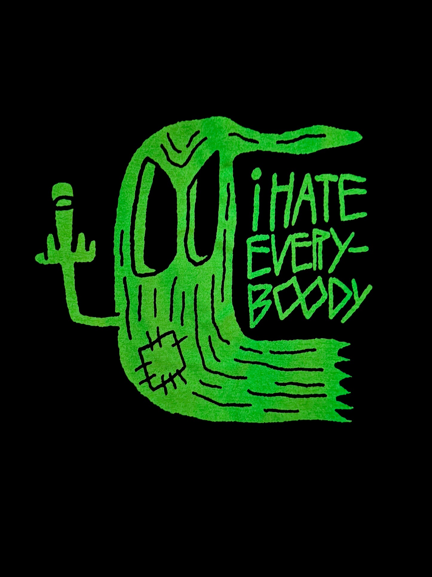 I HATE EVERYBOODY GHOST GLOW TEE