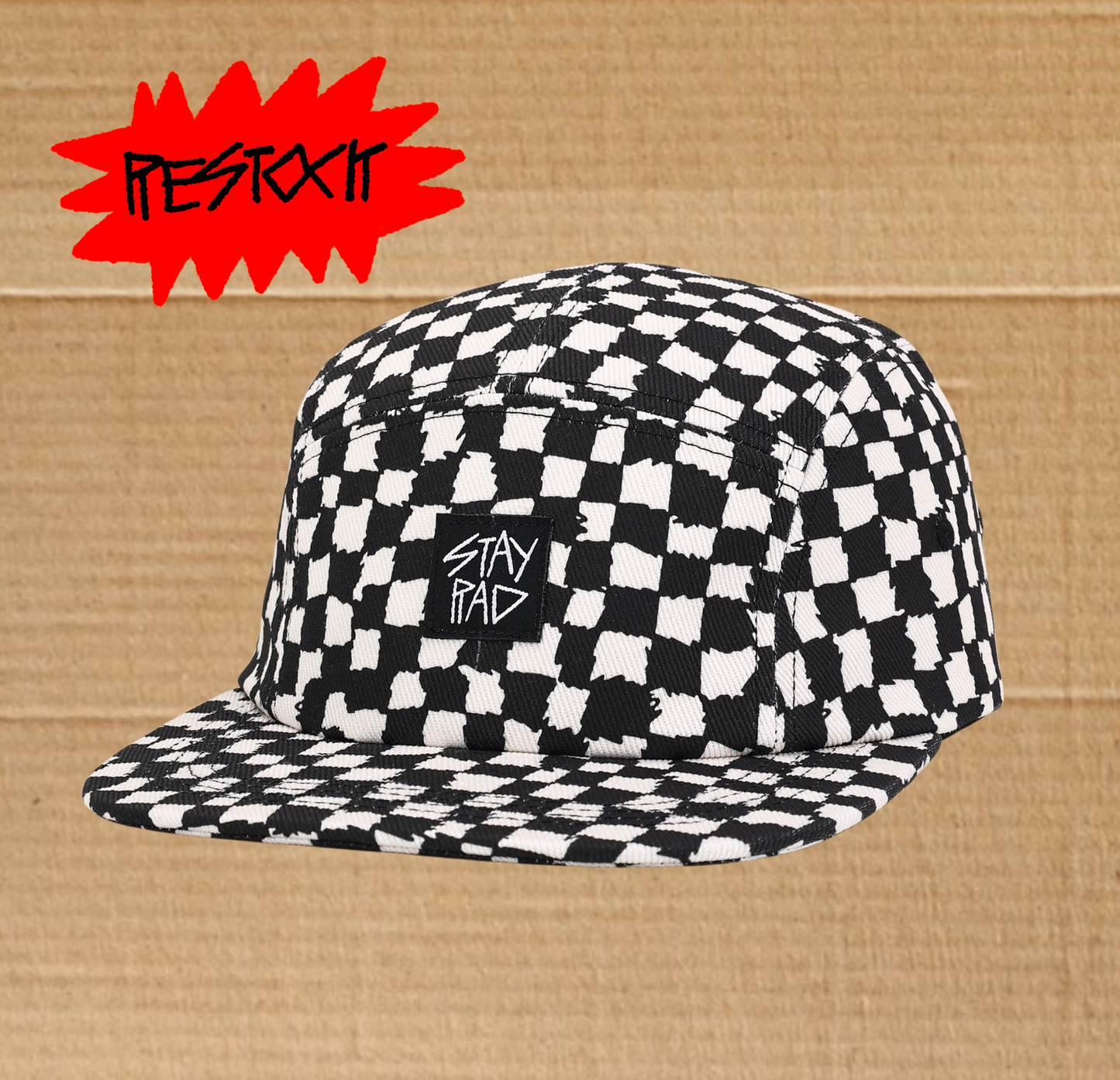 CHECKER CAMP HAT
