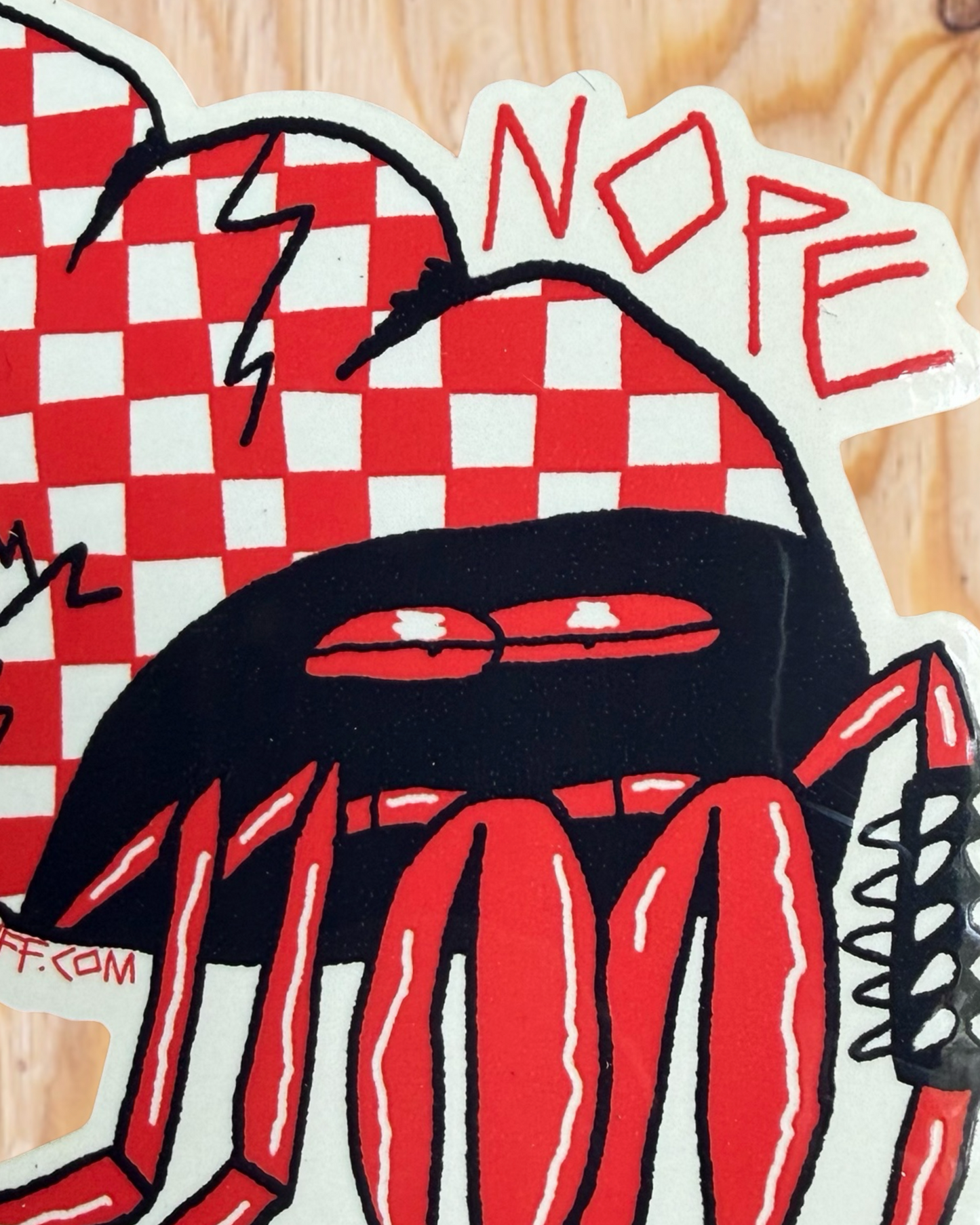 NOPE CRAB STICKER