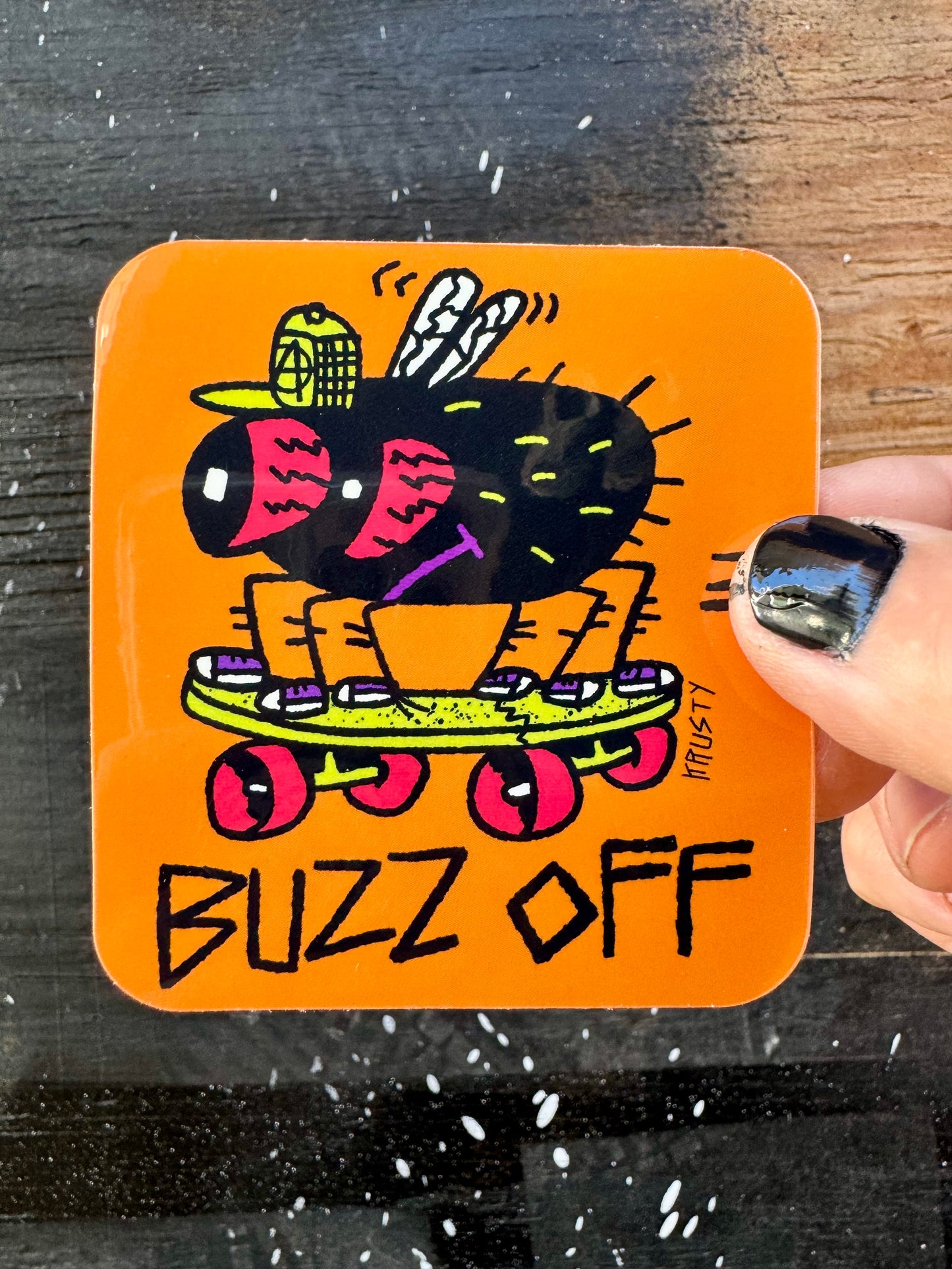 BUZZ OFF STICKER