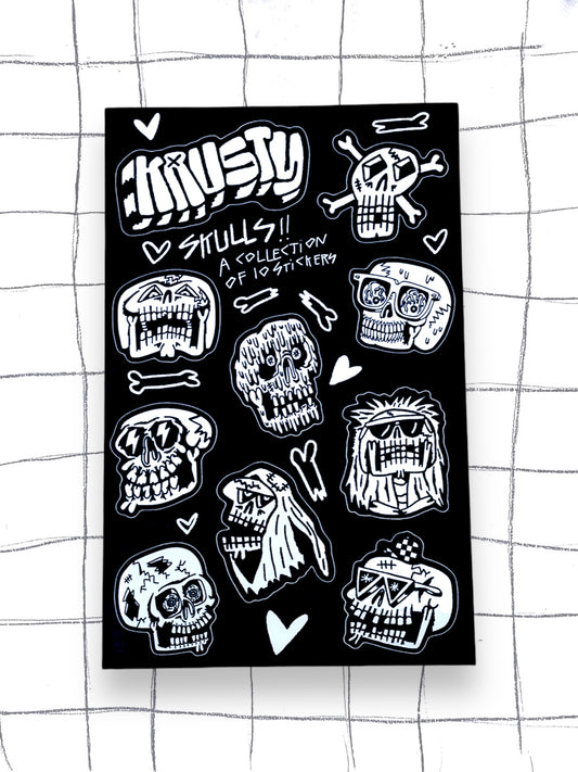 SKULL STICKER SHEET