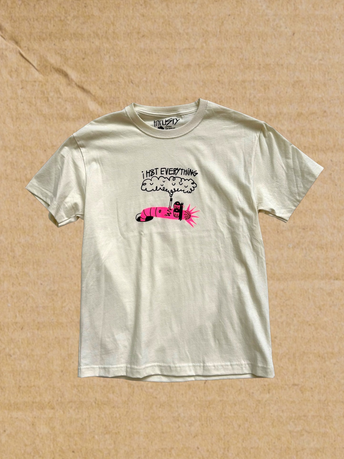 I H8T EVERYTHING WORM TEE