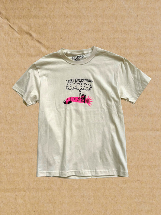 I H8T EVERYTHING WORM TEE