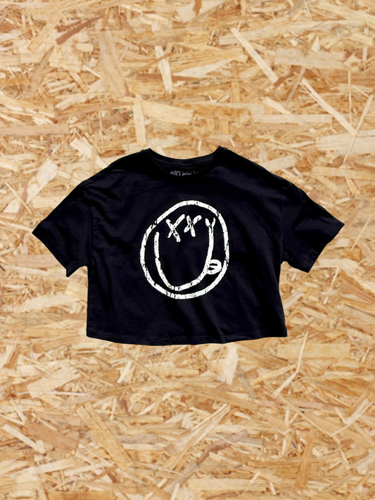 PARTY FACE CROP TEE