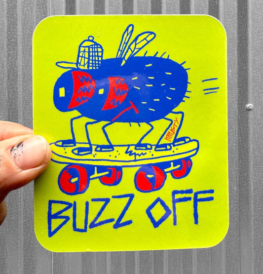 BUZZ OFF STICKER