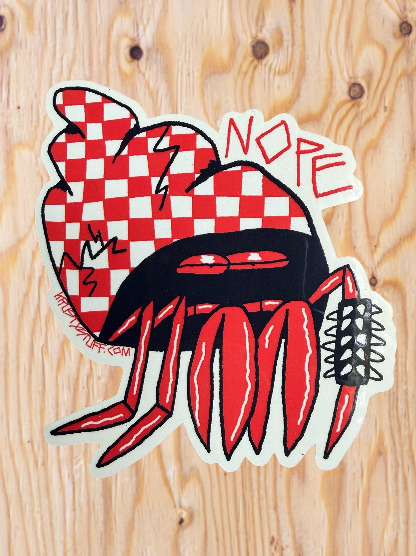 NOPE CRAB STICKER