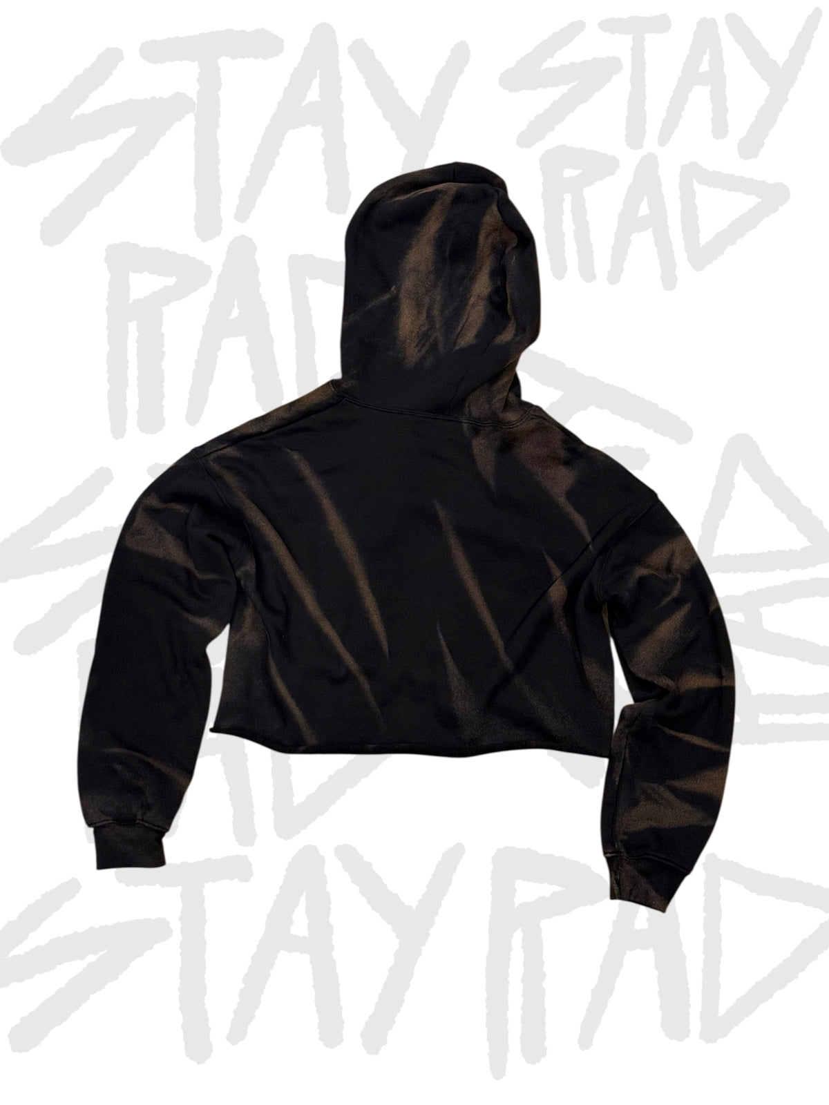 RAD TIGER STRIPES CROP HOODIE