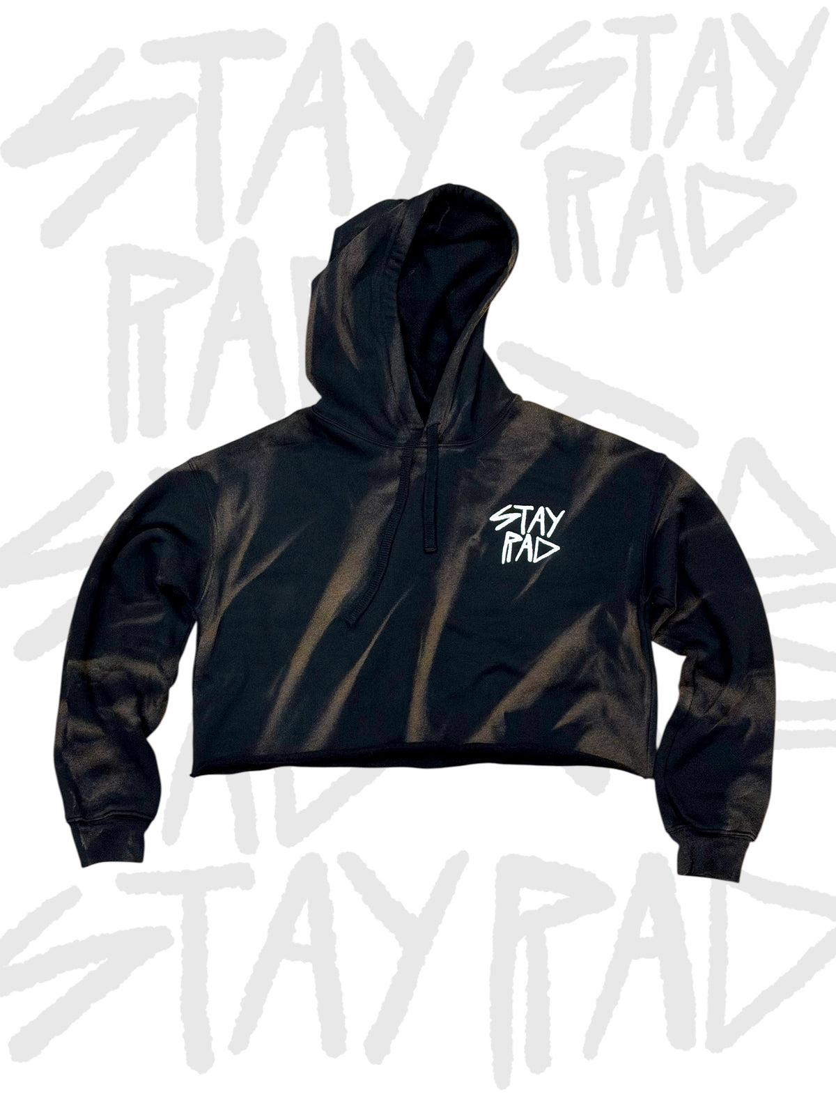 RAD TIGER STRIPES CROP HOODIE
